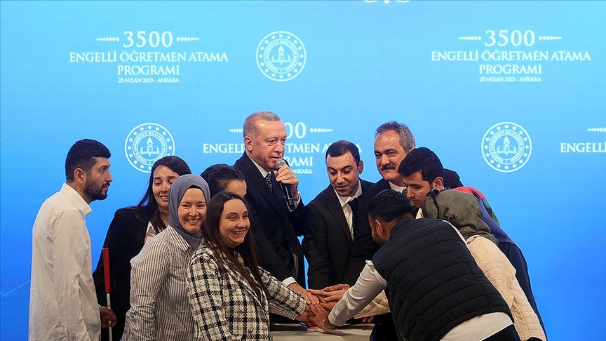 Cumhurbaşkanı Recep Tayyip Erdoğan: 3 Bin 500’E Giremeyen Engelli Öğretmen Adaylarımızın Atamasını Bugün Gerçekleştirdik