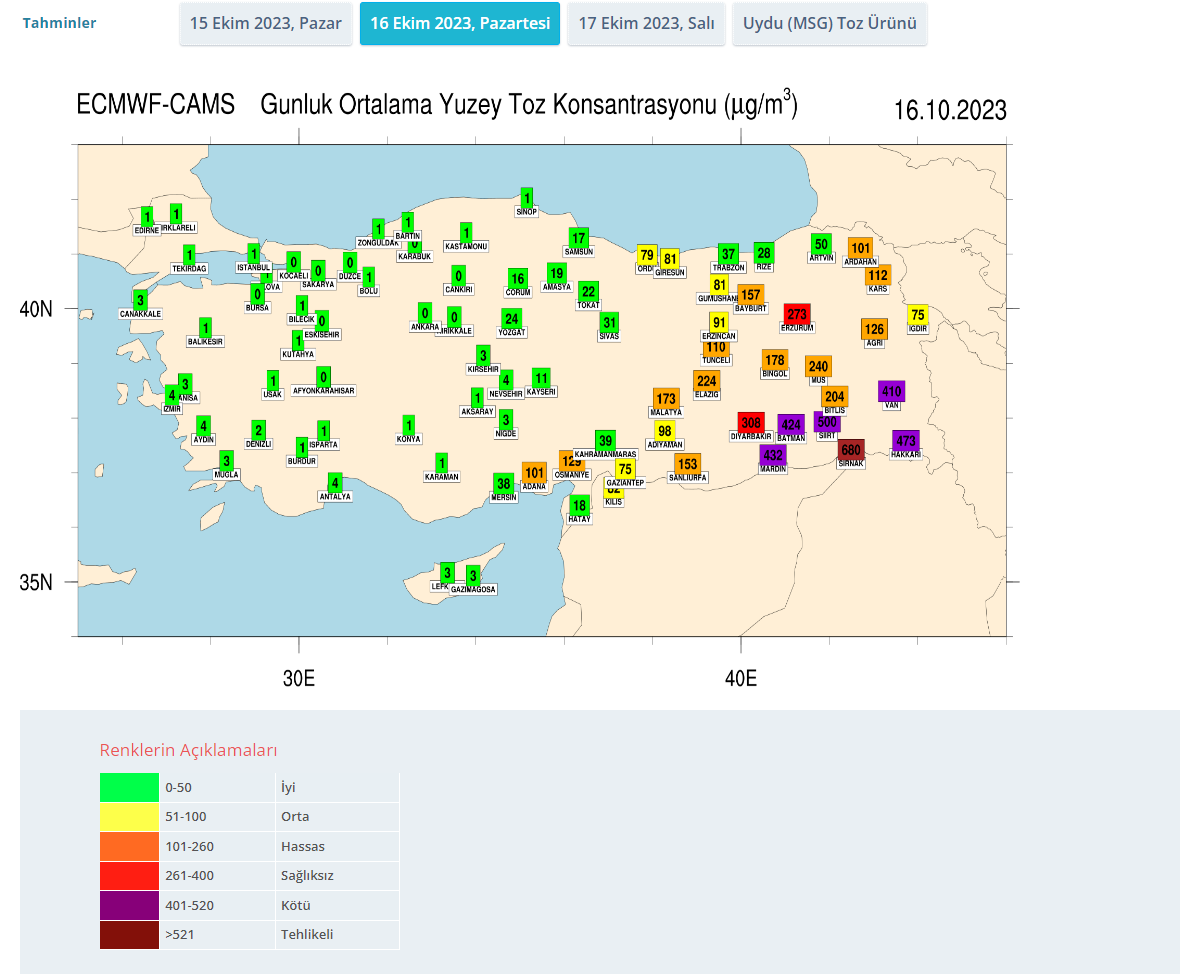 Meteoroloji’den Güneydoğu İçin ‘Toz Taşınımı’ Uyarısı | Siirt Olay Haber