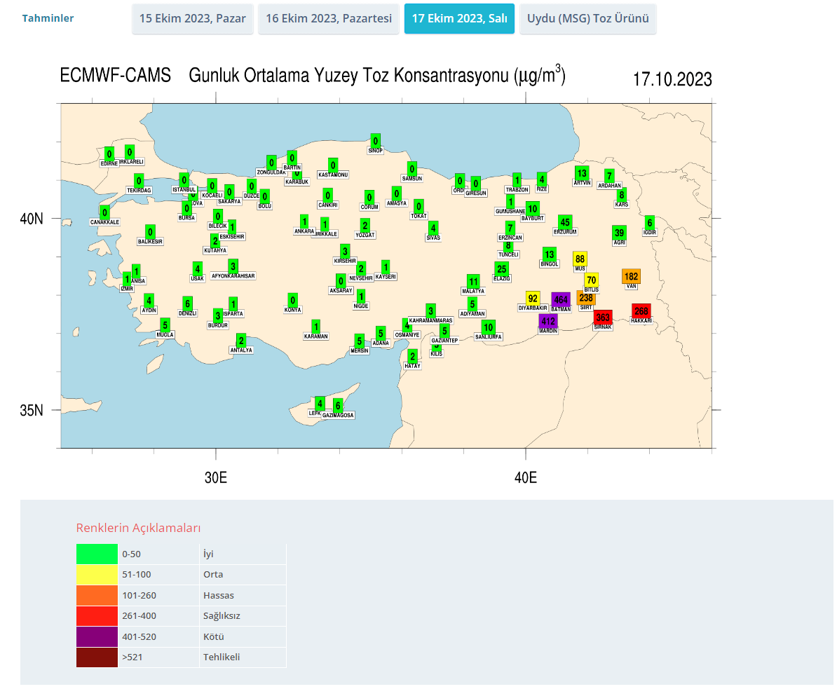 Meteoroloji’den Güneydoğu İçin ‘Toz Taşınımı’ Uyarısı | Siirt Olay Haber