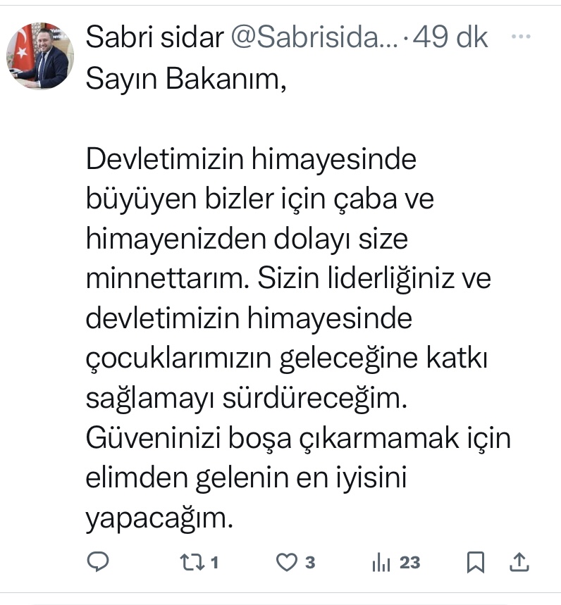 Aile Ve Sosyal Hizmetler Bakanı Mahinur Özdemir Göktaş, İl Müdürü Sabri Sidar’ı Tebrik Etti | Siirt Olay Haber