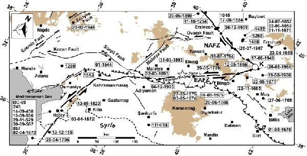 Elazığ İle Bingöl Arasında 7 Büyüklüğünde Deprem Tehlikesi