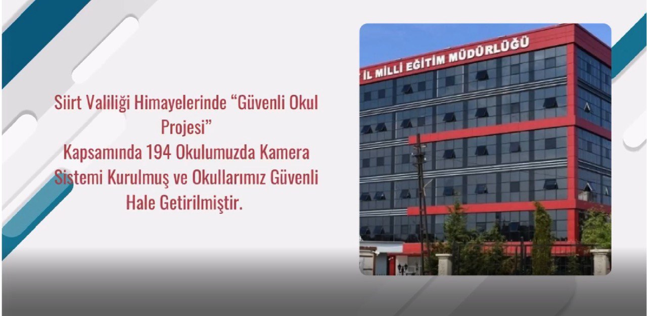 Vali Kızılkaya’nın Öncülüğünde Okullar Daha Güvenli Hale Getiriliyor | Siirt Olay Haber