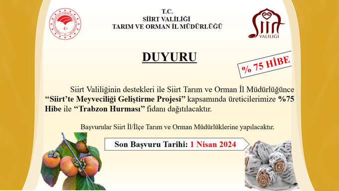 Siirt İl Tarım Müdürlüğünden Fidan Dağıtımı | Siirt Olay Haber