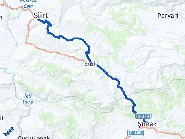 Siirt Şırnak Arası Kaç Km? Minibüsle, Arabayla Ve Otobüsle Siirt Şırnak Arası Kaç Saat, Ne Kadar Sürer?