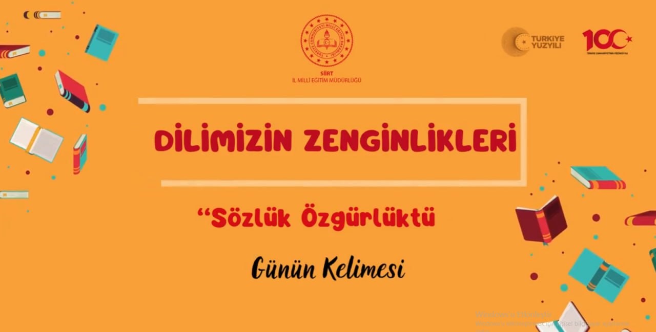 Siirt Milli Eğitim Müdürlüğü Dilimizin Zenginliği Ile İlgili Paylaşım Yaptı | Siirt Olay Haber