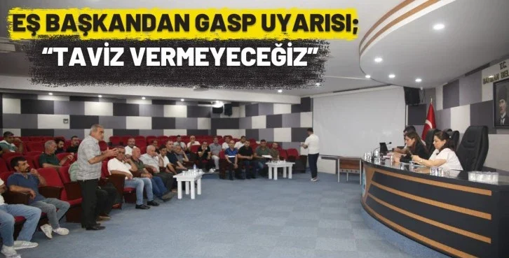 Batman Belediyesi Eş Başkanından Gasp Uyarısı