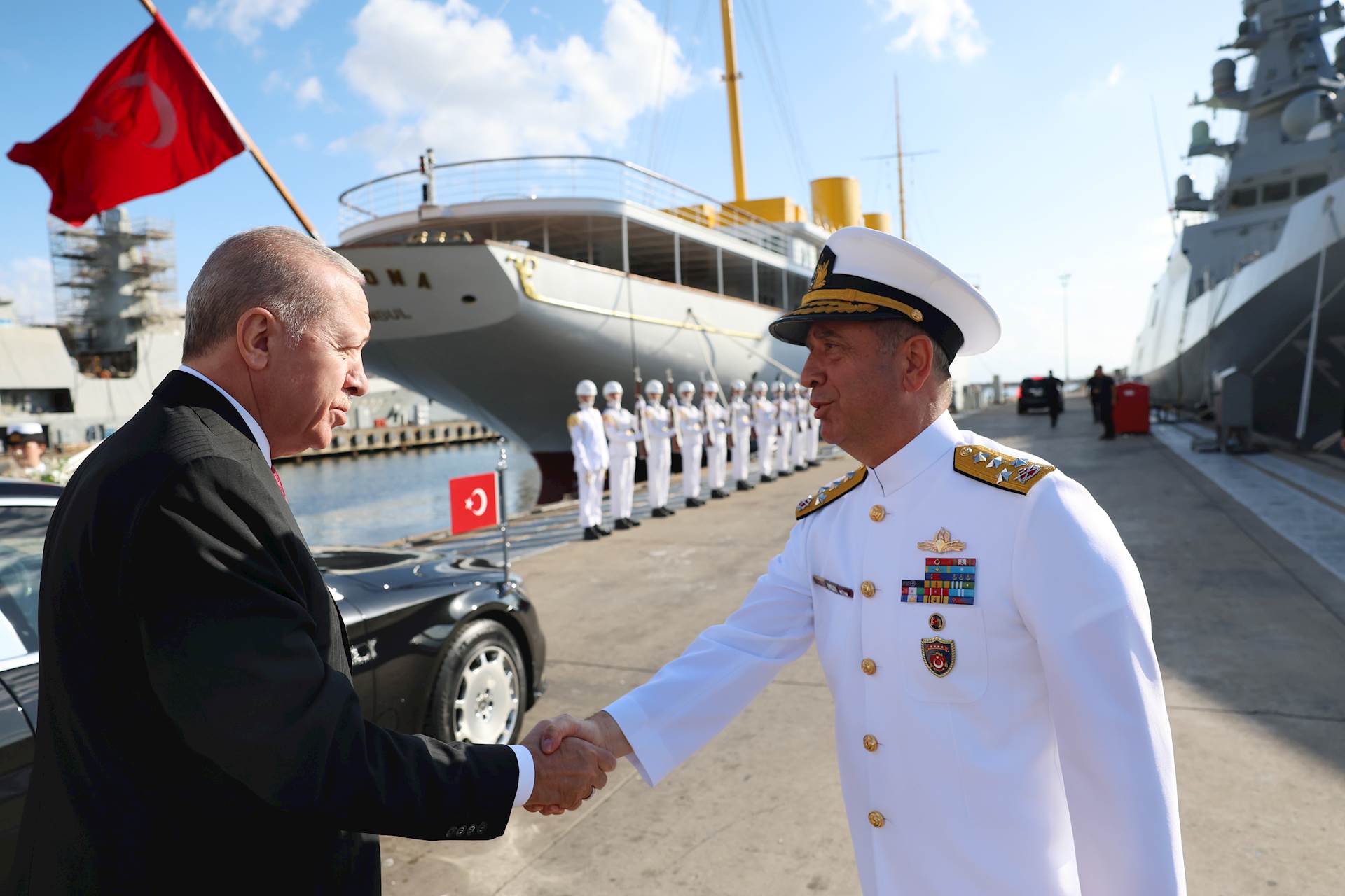 Cumhurbaşkanımız Sn. Erdoğan, Savarona’da İncelemelerde Bulundu