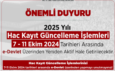 Siirt Müftülüğünden Hac Kayıt Güncelleme İşlemleri Hakkında Açıklama