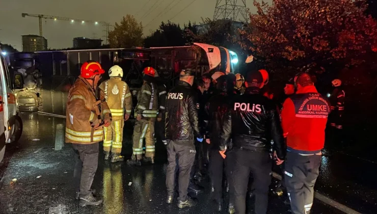 Yolcu Otobüs Devrildi, Can Pazarı Yaşandı