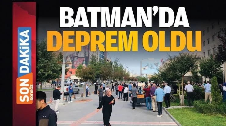 Batman’da Deprem Korkuttu