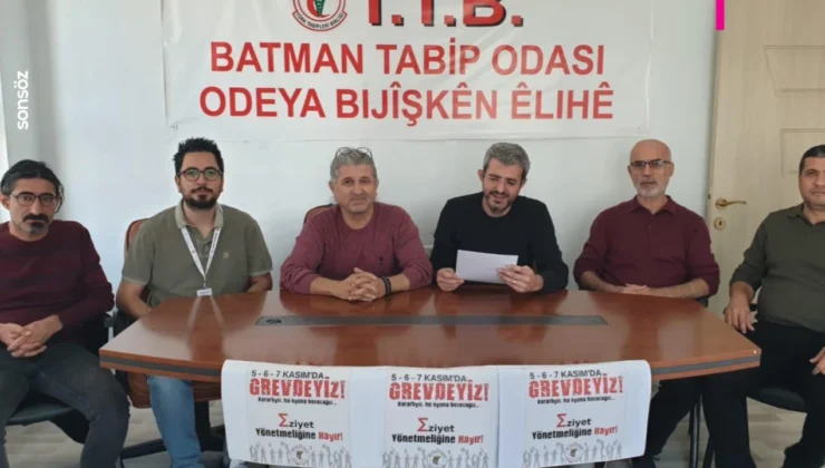 Batman’da Doktorlar Iş Bırakacak