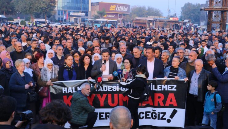 Diyarbakır’Da Kayyım Protestosu: Kayyım Siyasi Darbedir