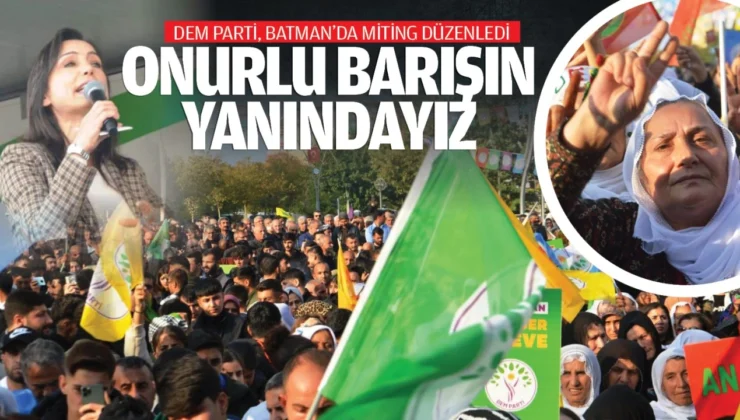 “Onurlu Barışın Yanındayız”