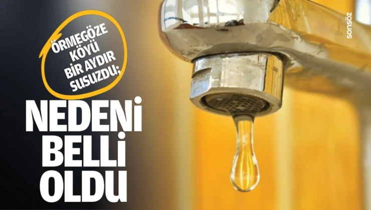 Örmegöze Köyü Bir Aydır Susuzdu; Nedeni Belli Oldu