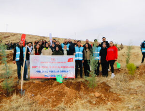 Siirt’te Geleceğe Nefes Olacak Fidanlar Toprakla Buluşturdu