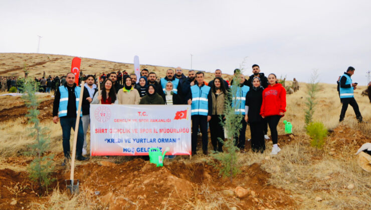 Siirt’te Geleceğe Nefes Olacak Fidanlar Toprakla Buluşturdu