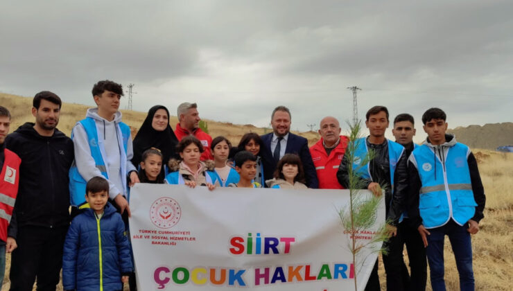 Siirt Çocuk Hakları İl Komitesi Milli Ağaçlandırma Etkinliğinde