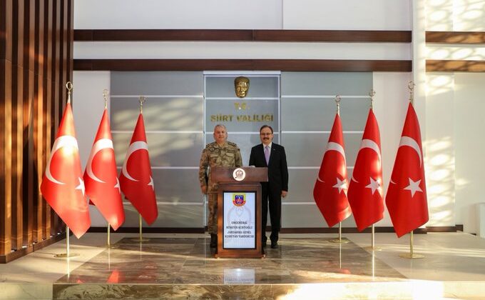 Siirt Valisini Jandarma Genel Komutan Yardımcısından Ziyaret