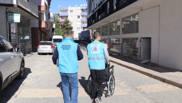 Siirt Belediyesinden Manuel Tekerlekli Sandalye Desteği