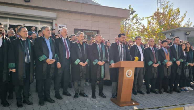 Siirt Barosu Kayyım Atamasına İlişkin Basın Açıklamasına Katıldı