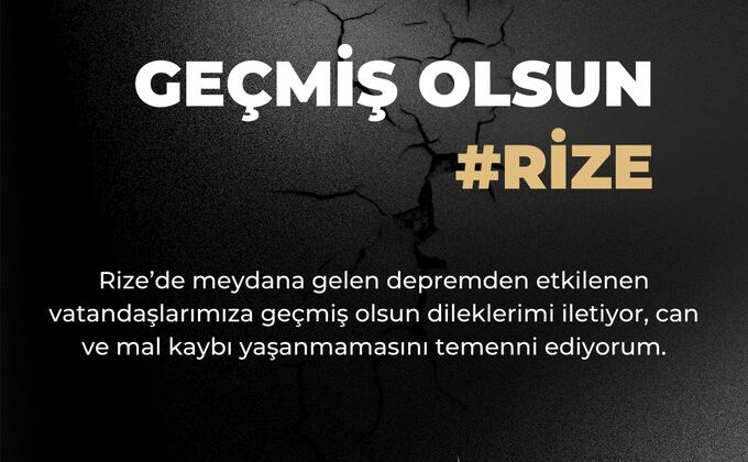 Siirt Tso Rize’ye Geçmiş Olsun Dileğinde Bulundu