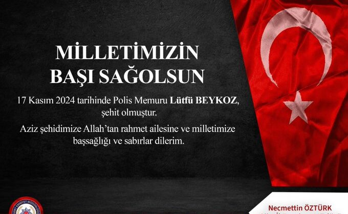 Siirt Emniyet Müdürlüğünden Başsağlığı