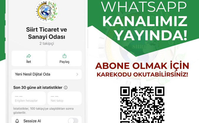 Siirt TSO Whatsapp Kanalı Açtı