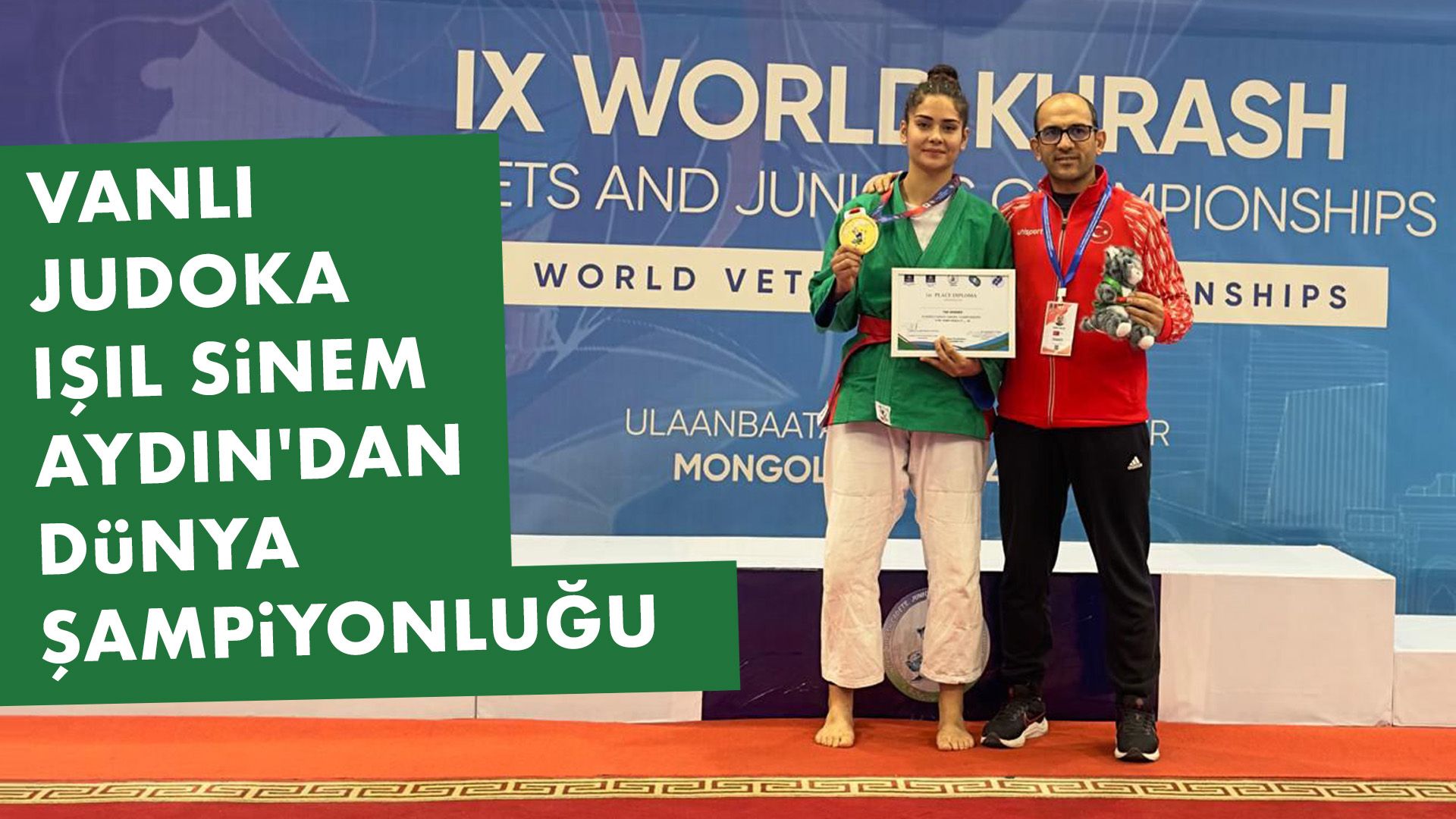 Vanlı judoka Işıl Sinem Aydın’dan dünya şampiyonluğu