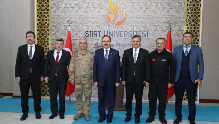 Üniversite Rektörü Şındak, Siirt Valisi Kızılkaya’yı Makamında Ağırladı