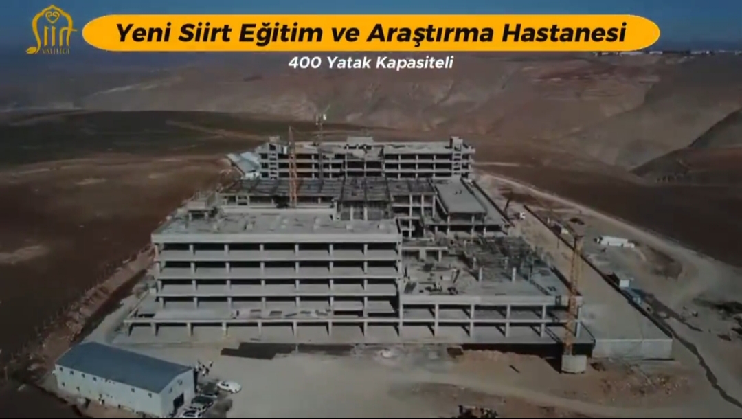 Siirt’te Sağlık Alanında Büyük Yatırım: 400 Yataklı Eğitim ve Araştırma Hastanesi Yükseliyor