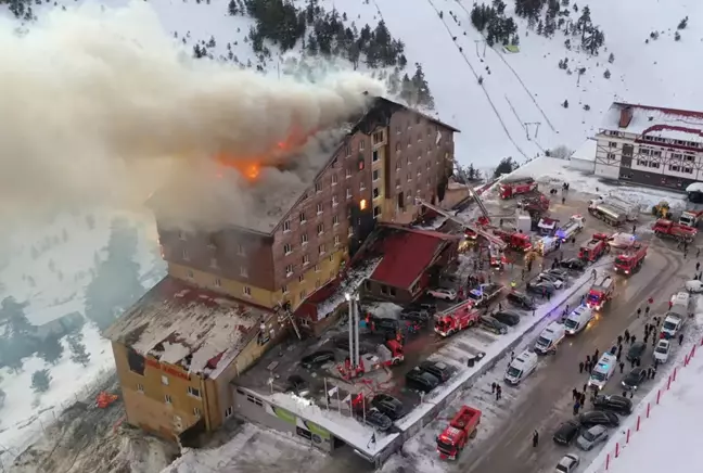 Bolu’da Kayak Merkezinde Yangın: 10 ölü, 32 yaralı