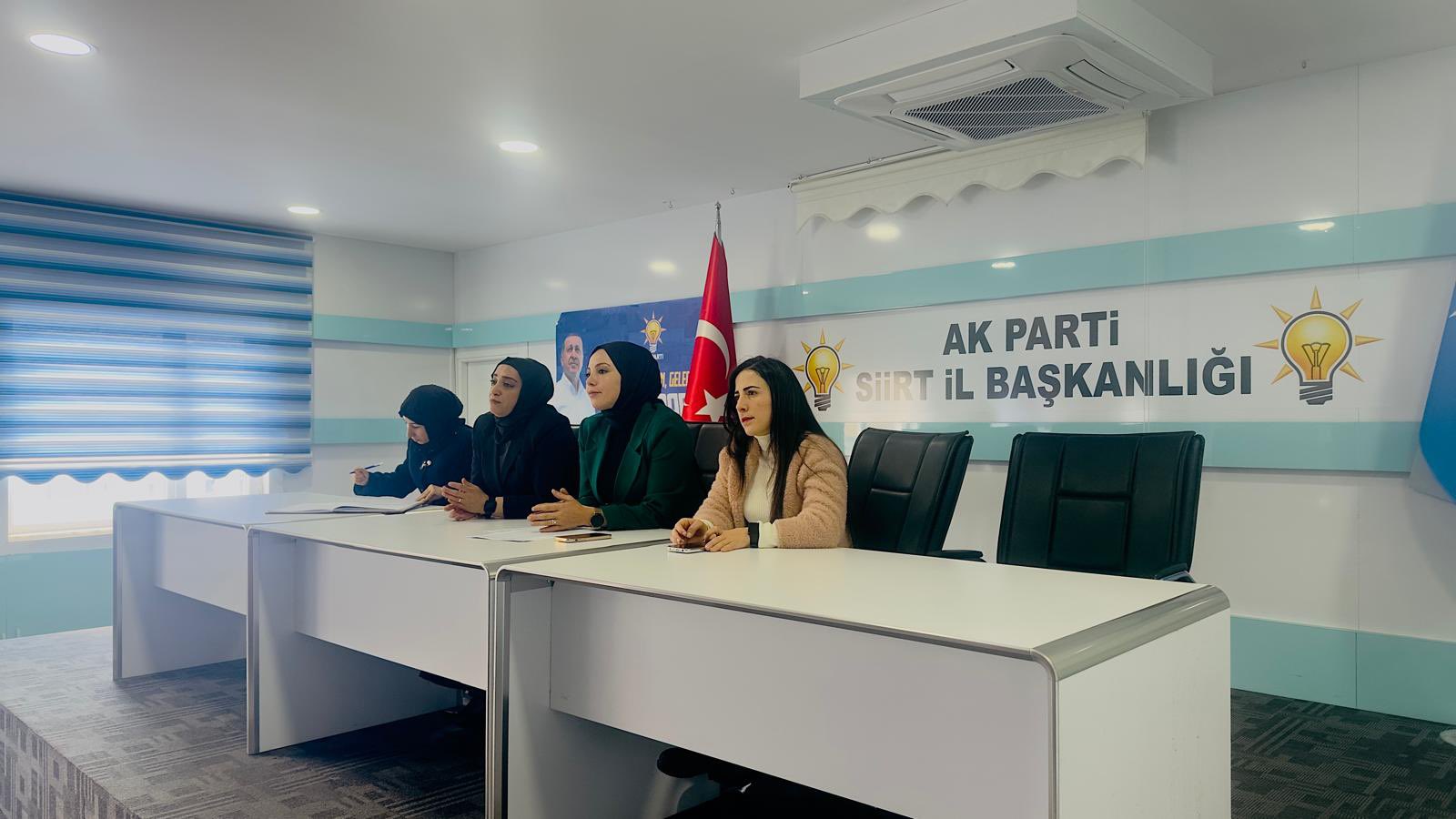 AK Parti Siirt Kadın Kolları Yönetim Kurulu Toplantısı Yapıldı